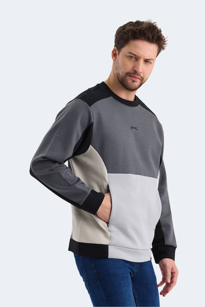 Slazenger VITALI Erkek Sweatshirt Siyah