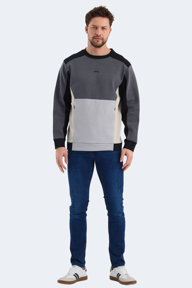 Slazenger VITALI Erkek Sweatshirt Siyah