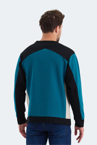 Slazenger VITALI Men's Sweatshirt Petrol - Thumbnail