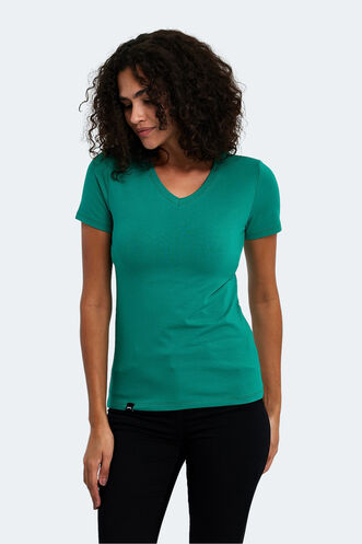 Slazenger VIVEK Women's T-Shirt Green - Thumbnail