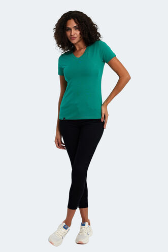 Slazenger VIVEK Women's T-Shirt Green - Thumbnail