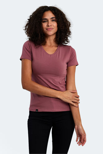 Slazenger VIVEK Women's T-Shirt Rose - Thumbnail