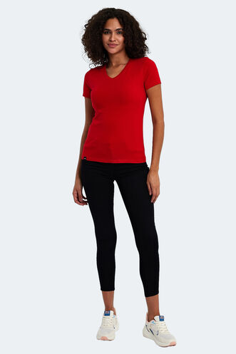 Slazenger VIVEK Women's T-Shirt Red - Thumbnail