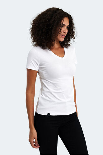 Slazenger VIVEK Women's T-Shirt White - Thumbnail