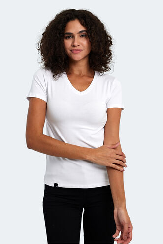 Slazenger VIVEK Women's T-Shirt White - Thumbnail