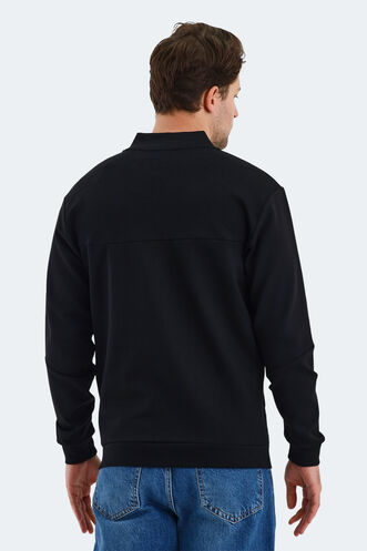 Slazenger VLAD Erkek Sweatshirt Siyah - Thumbnail