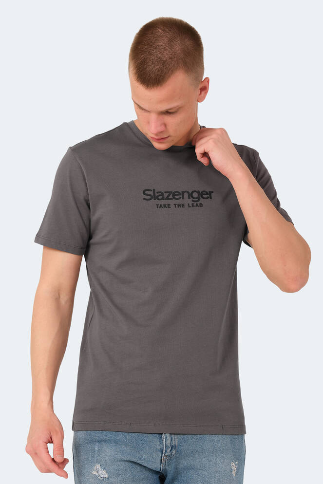 Slazenger VOITTO Erkek Tişört Koyu Gri