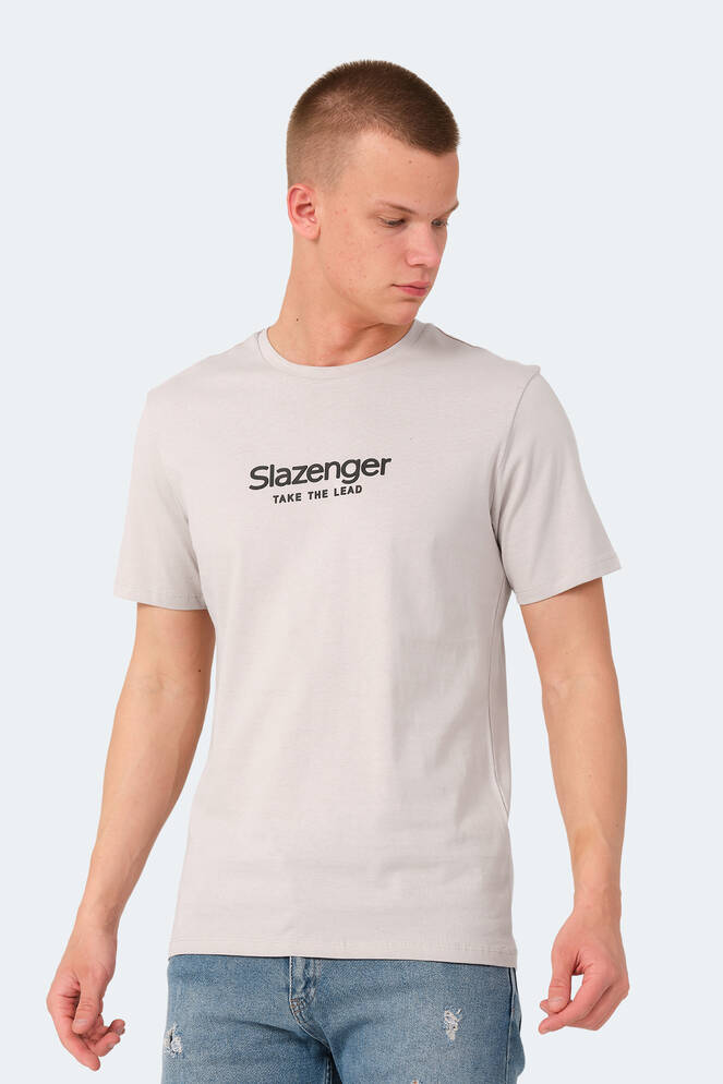 Slazenger VOITTO Erkek Tişört Taş Gri