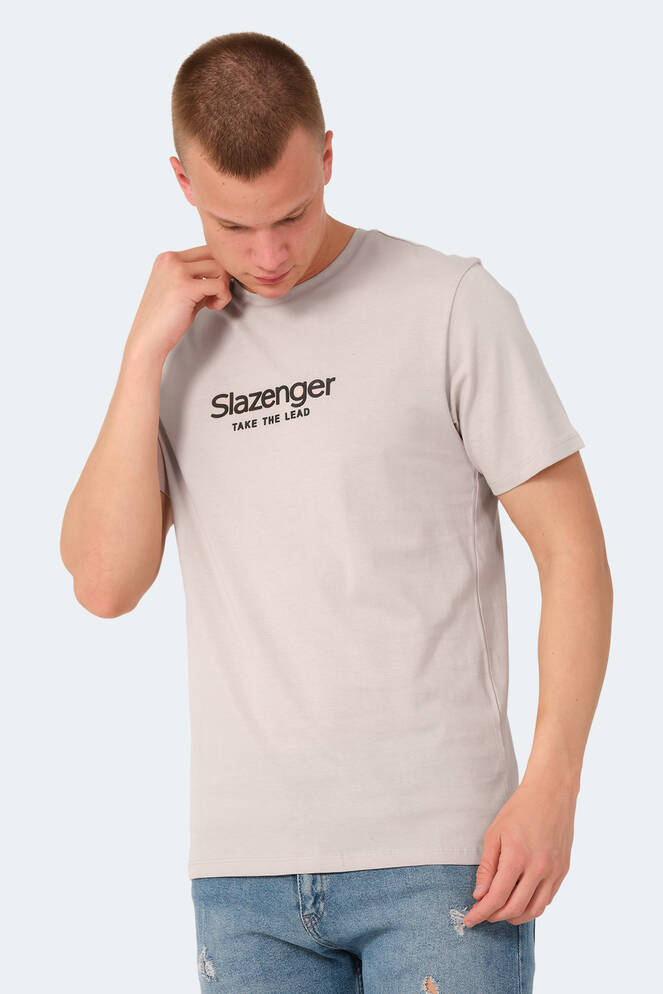 Slazenger VOITTO Erkek Tişört Taş Gri