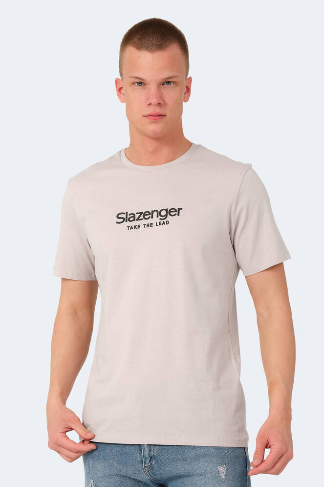 Slazenger VOITTO Erkek Tişört Taş Gri