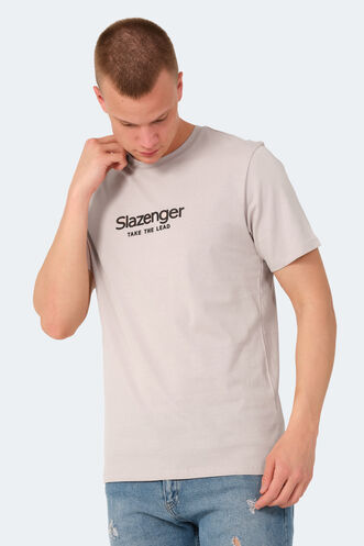 Slazenger VOITTO Men's T-Shirt Stone Gray - Thumbnail