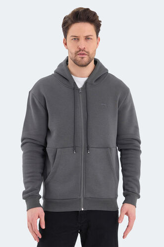 Slazenger - Slazenger VONDA Erkek Sweatshirt Koyu Gri