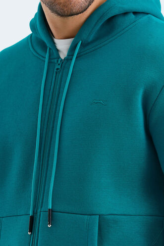 Slazenger VONDA Erkek Sweatshirt Petrol - Thumbnail