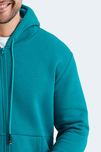 Slazenger VONDA Erkek Sweatshirt Petrol - Thumbnail