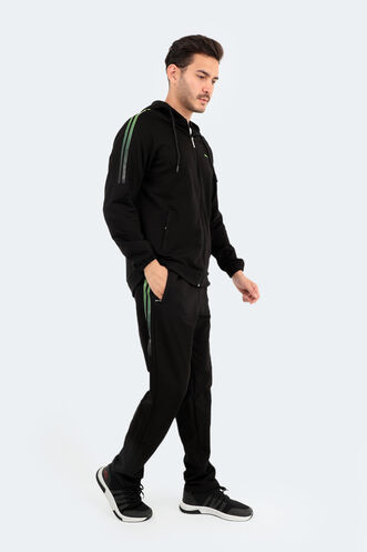 Slazenger YANKOM Men's Tracksuit Black - Green - Thumbnail