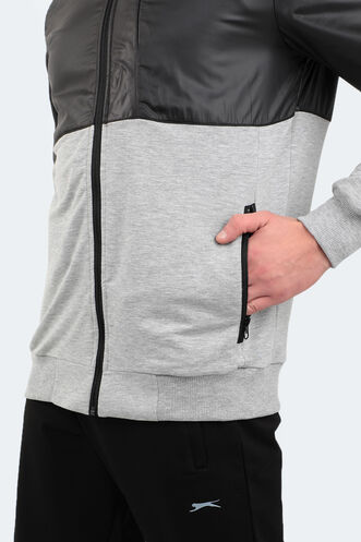 Slazenger YOUTHA Men's Tracksuit Black - Grey - Thumbnail