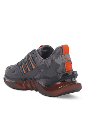 Slazenger ZALAR Men's Sneaker Shoes Dark Gray - Orange - Thumbnail