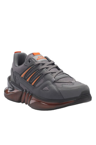 Slazenger ZALAR Men's Sneaker Shoes Dark Gray - Orange - Thumbnail