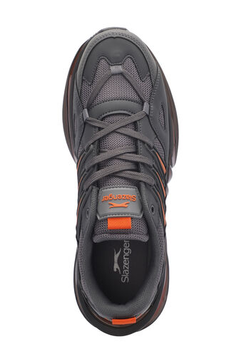 Slazenger ZALAR Men's Sneaker Shoes Dark Gray - Orange - Thumbnail