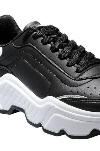 Slazenger ZALMON Women's Sneaker Shoes Black - White - Thumbnail