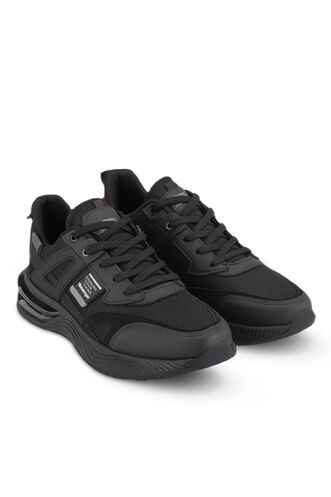 Slazenger ZEND Men's Sneaker Shoes Black - Black - Thumbnail