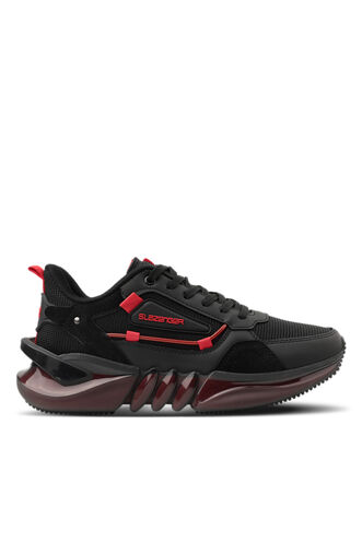 Slazenger ZENON Sneaker Men's Shoes Black - Red - Thumbnail