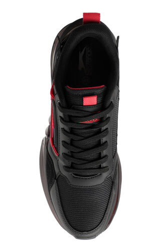 Slazenger ZENON Sneaker Men's Shoes Black - Red - Thumbnail