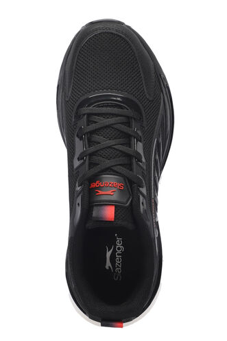 Slazenger ZEUS Men's Sneaker Shoes Black - Red - Thumbnail