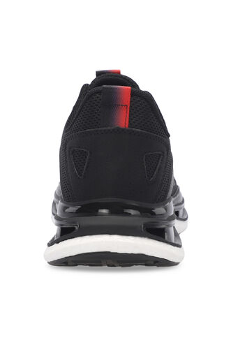 Slazenger ZEUS Men's Sneaker Shoes Black - Red - Thumbnail