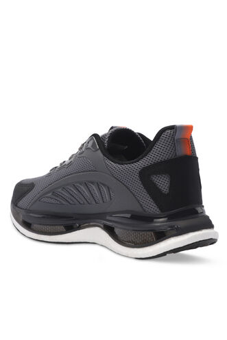 Slazenger ZEUS Men's Sneaker Shoes Dark Gray - Orange - Thumbnail