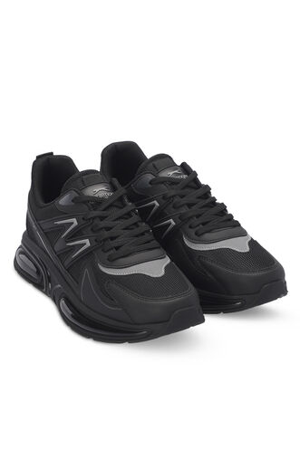 Slazenger ZIGOR Men's Sneaker Shoes Black - Dark Gray - Thumbnail