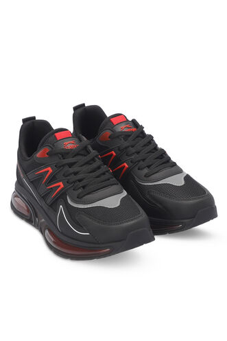 Slazenger ZIGOR Men's Sneaker Shoes Black - Red - Thumbnail