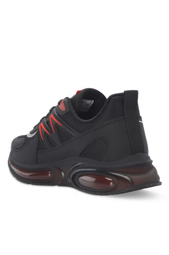 Slazenger ZIGOR Men's Sneaker Shoes Black - Red - Thumbnail