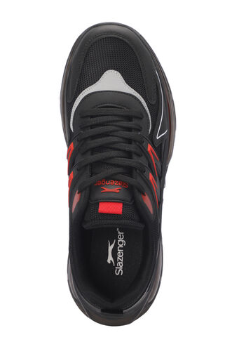 Slazenger ZIGOR Men's Sneaker Shoes Black - Red - Thumbnail