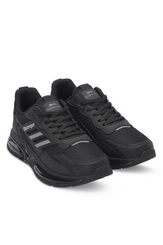 Slazenger ZION Men's Sneaker Shoes Black - Dark Gray - Thumbnail