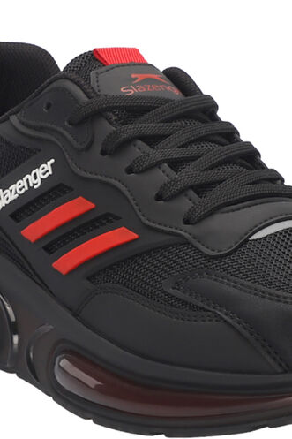 Slazenger ZION Men's Sneaker Shoes Black - Red - Thumbnail