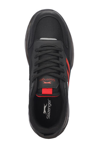 Slazenger ZION Men's Sneaker Shoes Black - Red - Thumbnail