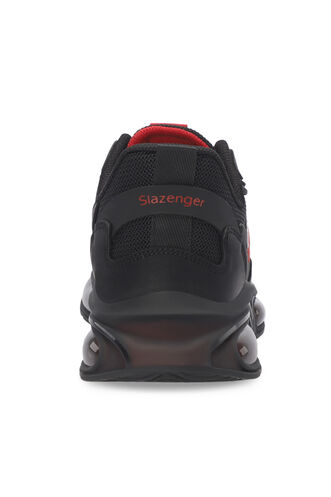 Slazenger ZION Men's Sneaker Shoes Black - Red - Thumbnail