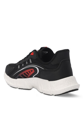 Slazenger ZIPLINE Men's Sneaker Shoes Black - Red - Thumbnail