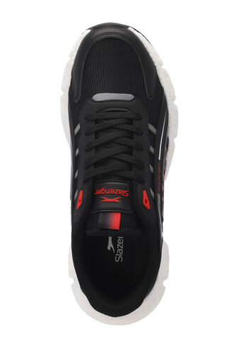 Slazenger ZIPLINE Men's Sneaker Shoes Black - Red - Thumbnail