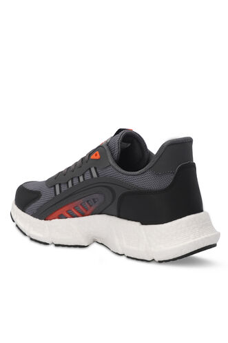 Slazenger ZIPLINE Men's Sneaker Shoes Dark Gray - Orange - Thumbnail