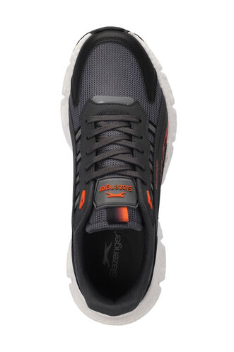 Slazenger ZIPLINE Men's Sneaker Shoes Dark Gray - Orange - Thumbnail