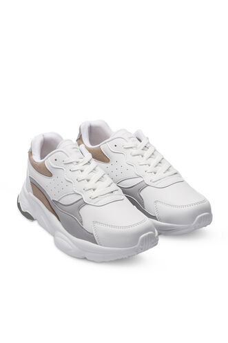 Slazenger ZOLA Women's Sneaker Shoes White - Gray - Thumbnail