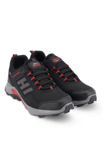 Slazenger ZUAN Men's Outdoor Shoes Black - Red - Thumbnail