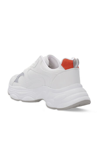 Slazenger ZUSA Women's Sneaker Shoes White - Orange - Thumbnail