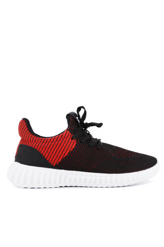 Slazenger - Slazenger ATOMIC Sneaker Erkek Ayakkabı Siyah - Kırmızı