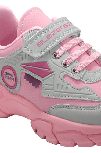 Slazenger EAR Sneaker Kız Çocuk Ayakkabı Gri - Pembe - Thumbnail