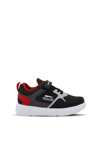 Slazenger - Slazenger KAZUE Sneaker Unisex Çocuk Ayakkabı Siyah - Kırmızı