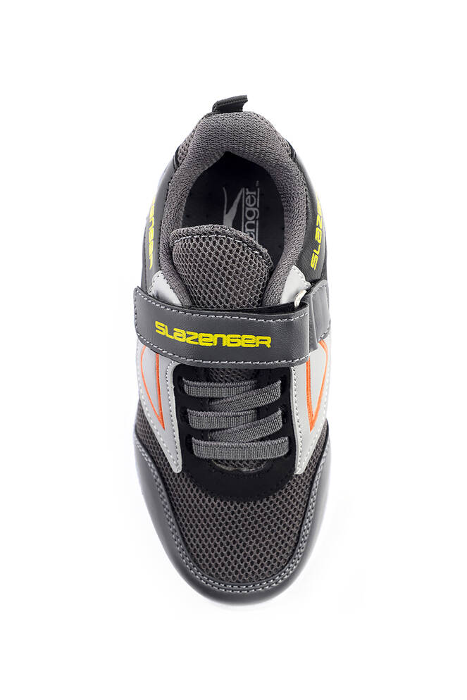 Slazenger KEVAN Sneaker Erkek Çocuk Ayakkabı Koyu Gri - Siyah