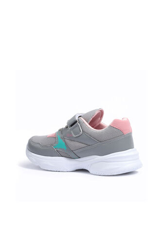 Slazenger KUNTI Sneaker Kız Çocuk Ayakkabı Gri - Pembe - Thumbnail